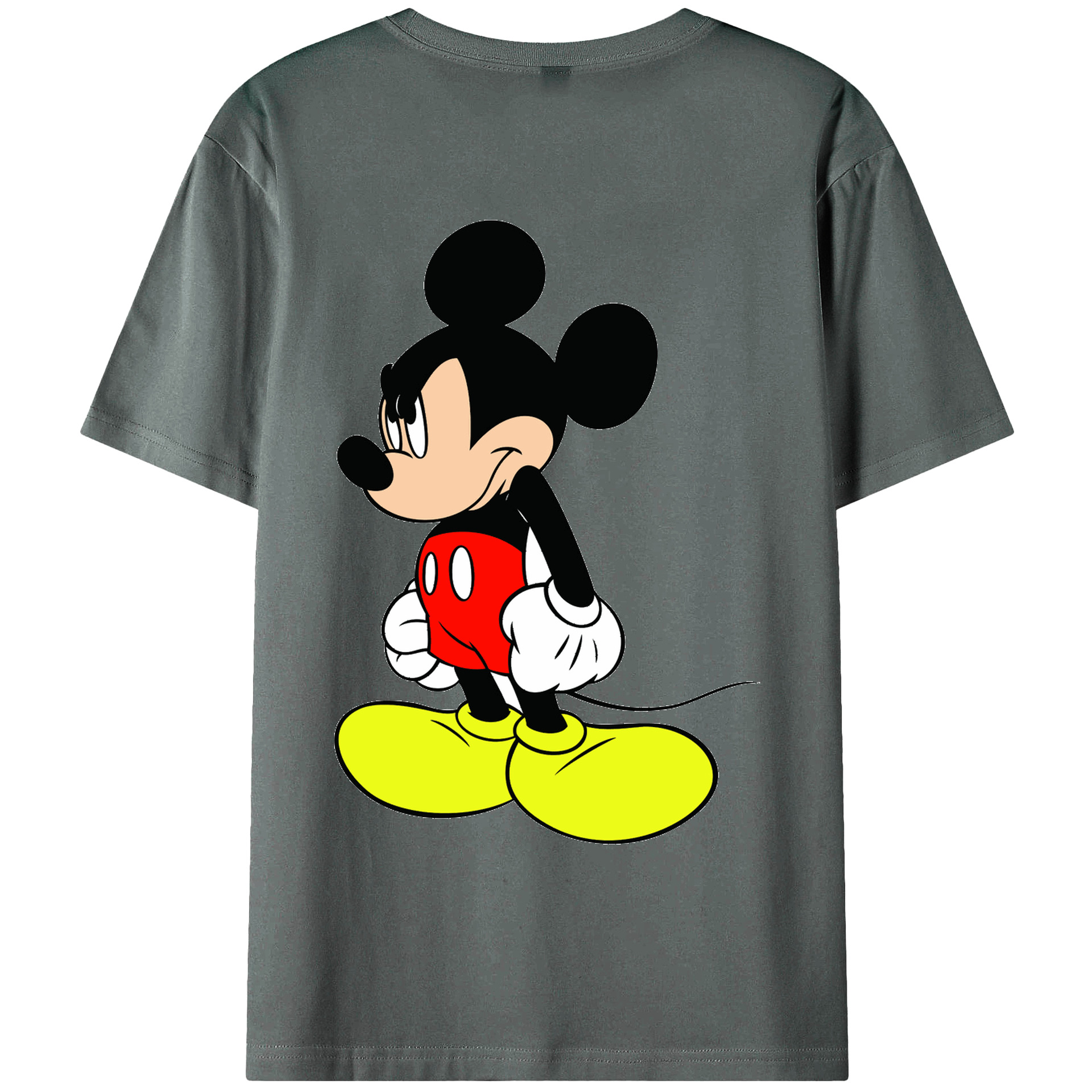 （画像用） ミッキーマウス Mickey Mouse 綿100％半袖Tシャツ（背面プリント）